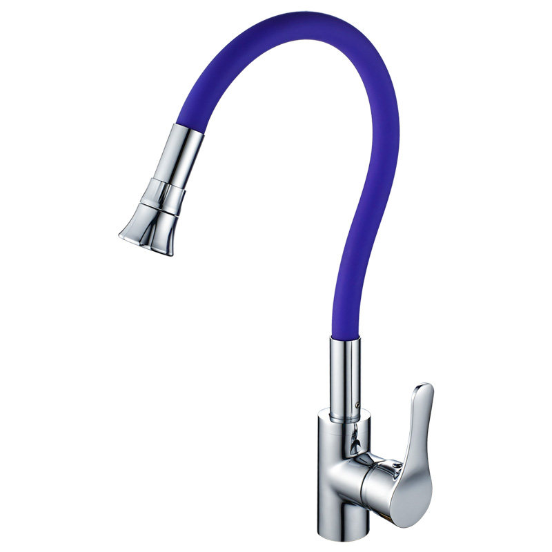 久诺厨房水龙头冷热水槽洗菜盆万向可旋转防溅全铜伸缩洗碗池龙头