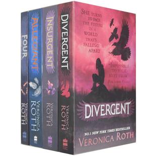 Divergent Series 分歧者1-4册全套 英版 分歧者+反叛者+忠诚者+分歧者外传 英文原版反乌托邦科幻小说 进口畅销书