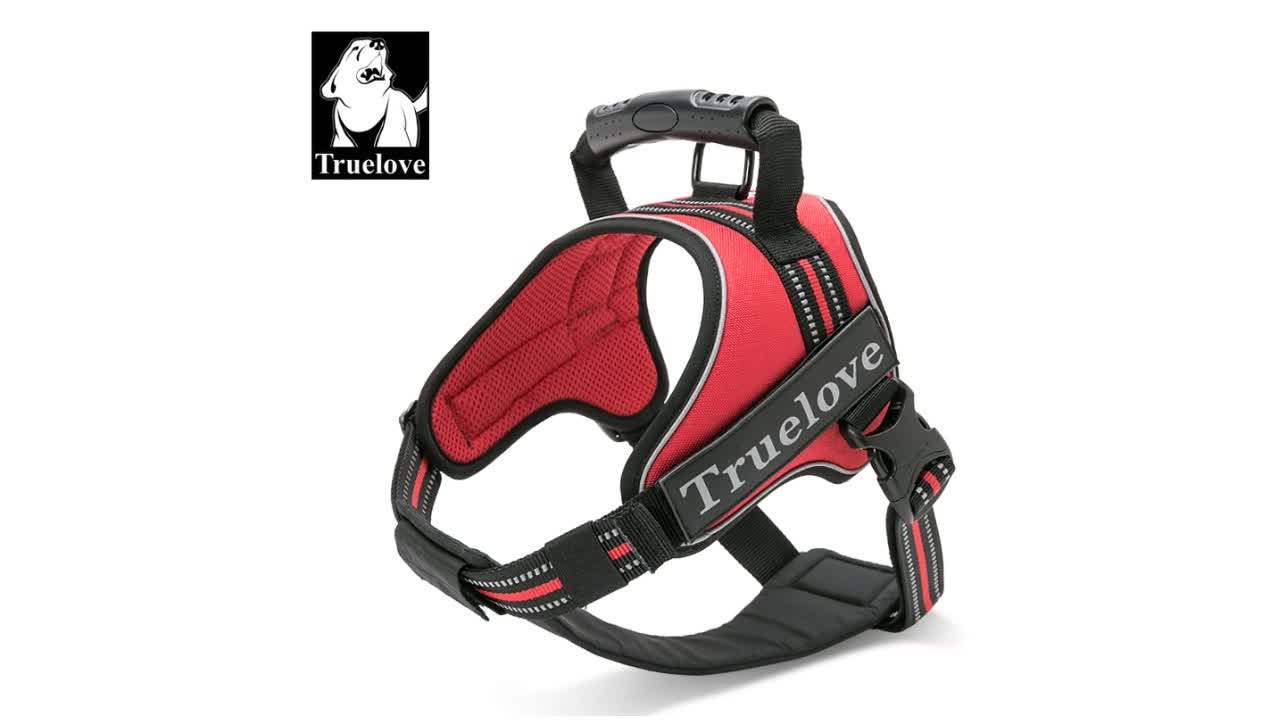 Truelove Pet Harness And Collar,Metal Chain Dog Harness Dog No Pull