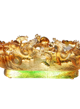 琉璃招财居家客厅高档礼品中国龙