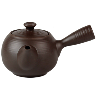 高陂馨明园陶瓷紫陶螺纹日式侧把壶防烫螺纹壶功夫茶壶多型号