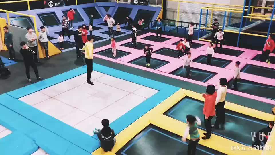 Astm Standard Adult Indoor Small Trampoline Park With Zip Line Buy Small Trampoline Park With