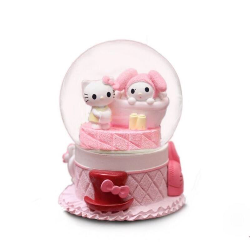 音乐盒大号水晶球旋转礼物摆件