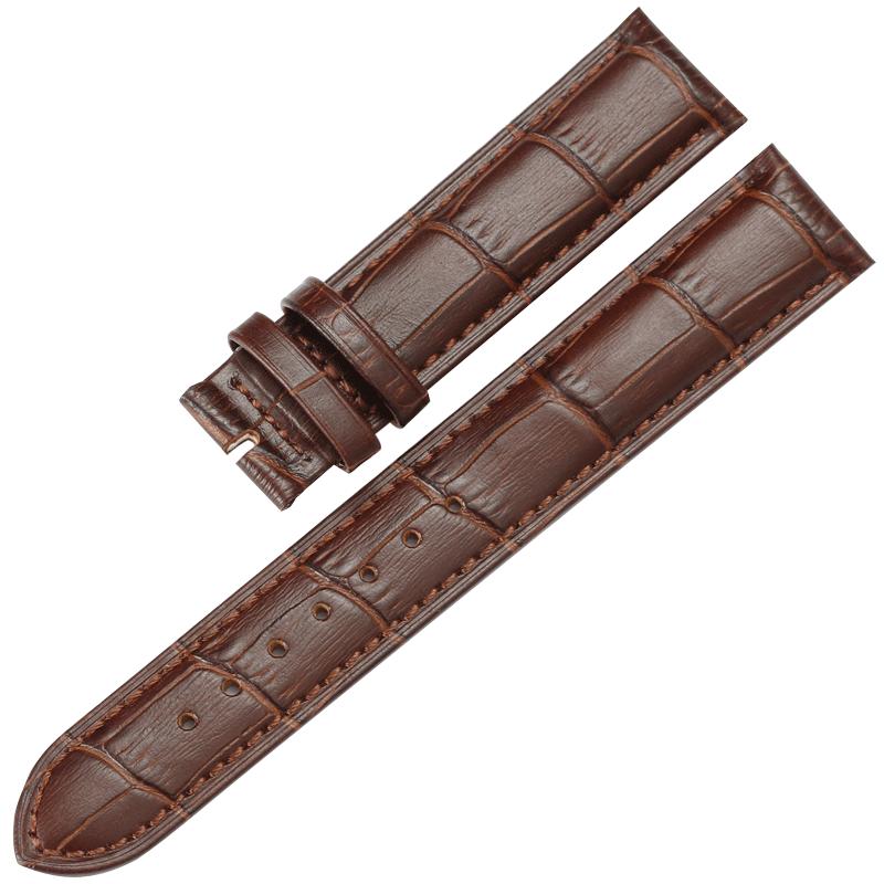 维途牛皮手表带真皮表带无扣手表配件适用卡西欧dw华为美度天梭