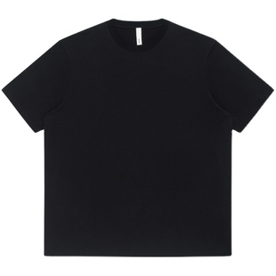 nice rice好饭 260G纯色简约全棉宽松圆领男士休闲针织短袖T恤