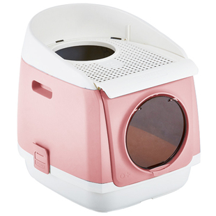 TOMCAT自由舱猫砂盆 双门全封闭式猫厕所 顶出防外带防臭猫咪用品