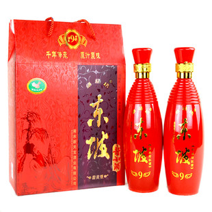 绿杨桥封缸酒东坡黄酒礼盒2瓶装9年地道老酒包邮地标产品无添加