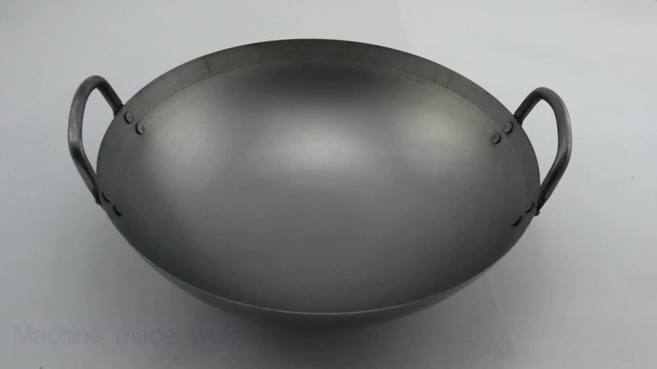Chinese Gas Fired Wok Carbon Steel Cooks Wok With Two Iron Handle Buy