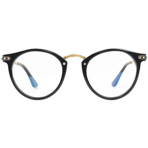 韩版复古圆框眼镜框女超轻时尚Ins黑色可配蔡司镜片眼睛近视镜架