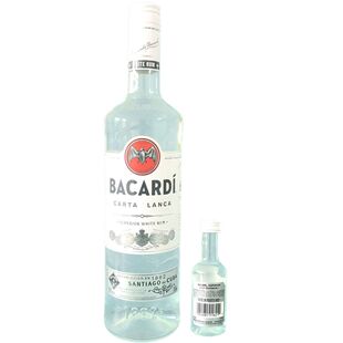 Bacardi百加得白朗姆酒超级白朗姆50ml-750ml 调酒烘焙鸡尾酒洋酒