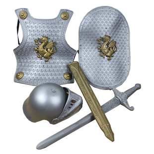 万圣节演出服装盔甲龙骑士装备战甲铠甲盾牌剑勇士套装