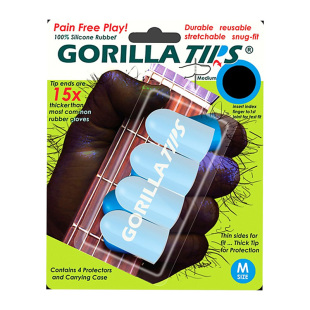 GORILLA TIPS GTP指套 尤克里里木吉他民谣左手指套防痛垫保护套