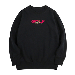 Golf Wang 豹美人 Tyler The Creator嘻哈街头饶舌男女圆领卫衣