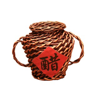 醋妞妞舞蹈醋坛 柳编花盆器花瓶 海水姑娘傣族舞舞蹈道具酒坛子
