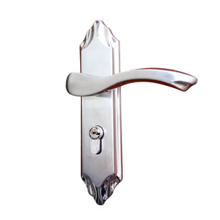 不锈钢140孔木门锁双舌静音执手锁室内卧室房门锁换锁133孔配锁把