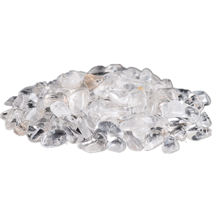 1公斤优质保真水晶消磁石白水晶原石枕装修布景鱼缸铺底消磁供佛