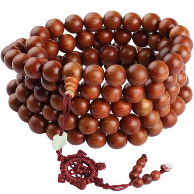 缅甸花梨木送礼佛珠手链