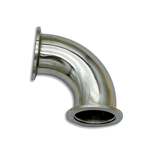 KF高真空弯头不锈钢快装卡箍卡盘式接头管件50配件25三通40盲板16