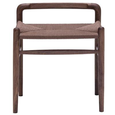 十二时慢凳黑胡桃实木卧室家用