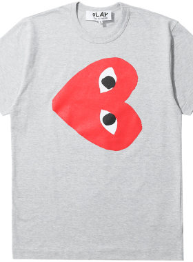 IT CDG PLAY COMME des GARCONS男装短袖T恤潮牌爱心LOGO印花64MD