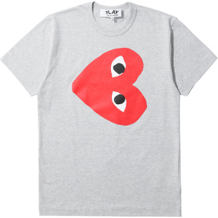 IT CDG PLAY COMME des GARCONS男装短袖T恤潮牌爱心LOGO印花64MD