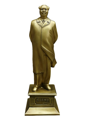 毛像主席雕塑全身伟人风衣摆件