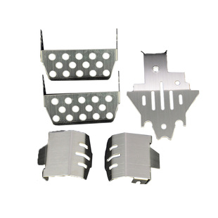 TRAXXAS TRX4改装升级配件不锈钢底盘保险杠防撞护甲护板护蛋护桥