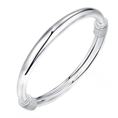 实心光面足银999纯银手工定制