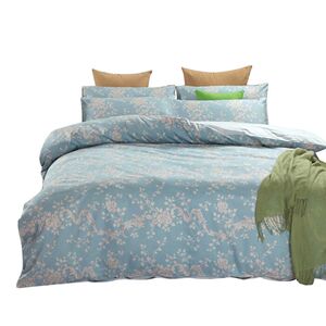 欧美原单正品全棉80支田园贡缎四件套 埃及长绒棉纯棉四件套婚庆