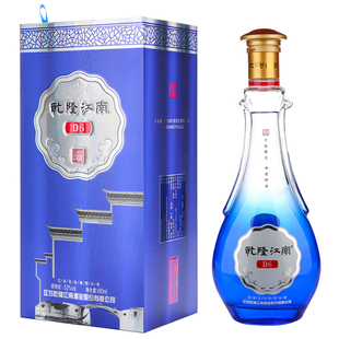 乾隆江南D6 52度480ml*1瓶 绵柔芝浓复合香型白酒 国产纯粮食白酒