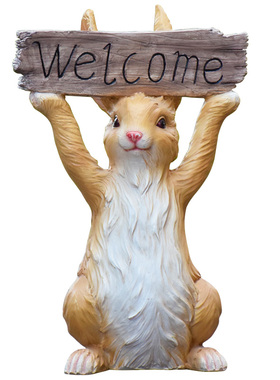 别墅花盆卡通园林景观兔子摆件