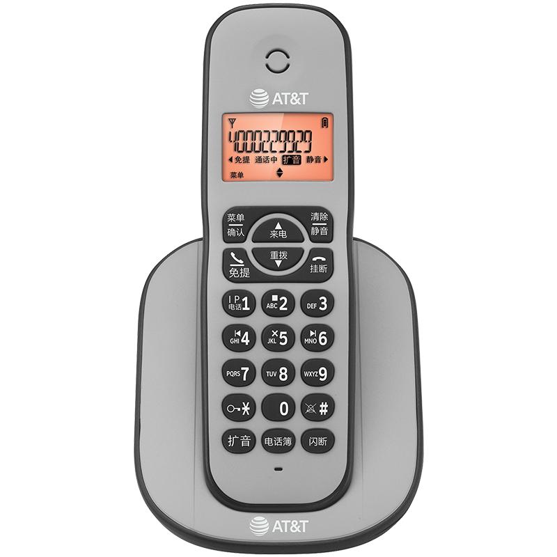 at&t32127无绳电话单机家用子母机办公录音无线座机固定电话机