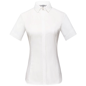 女短袖职业气质2021夏薄款白衬衫