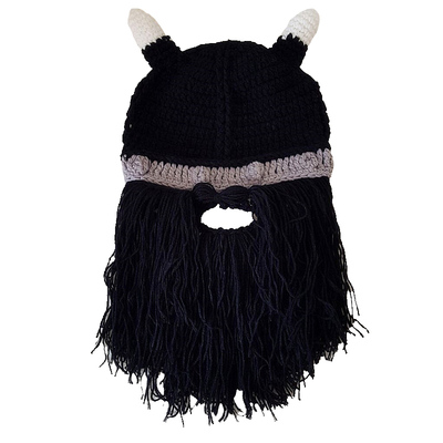 网红ins风搞怪毛线大胡子手工帽