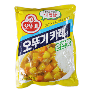 韩国进口奥土基咖喱粉不倒翁咖喱饭调味酱料1kg袋装原味调味品