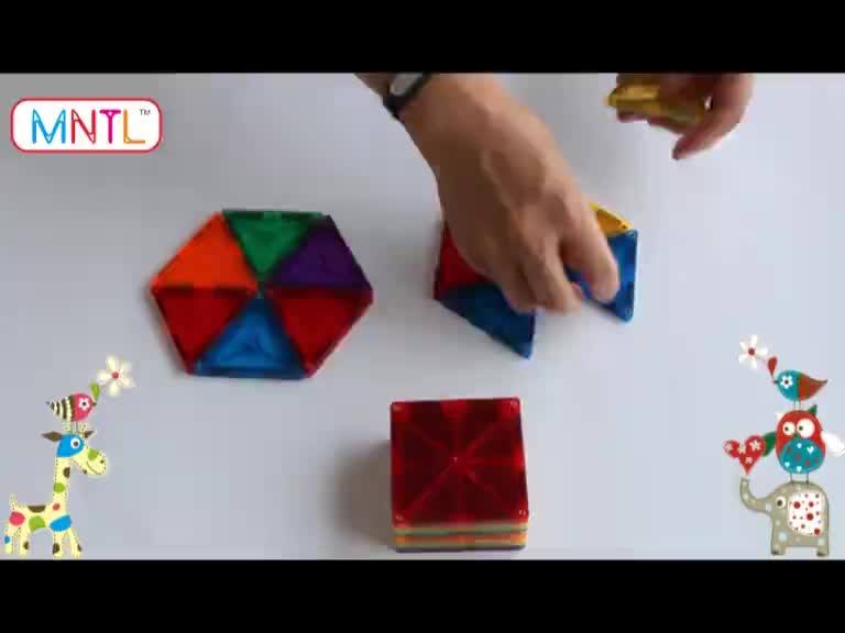 Mntl 110 Pcs Connecting Blocks Toys Kids Educational Plastic