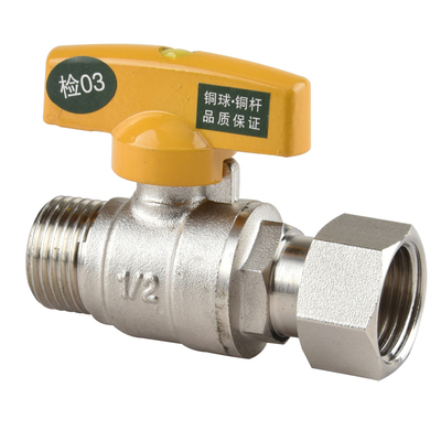 全铜燃气热水器大流量活接球阀