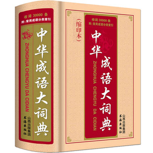 收词3万条精装正版中华成语大词典缩印本成人高中生初中生中学生小学生四字词语字典常用实用中华现代汉语成语大全带解释造句实用