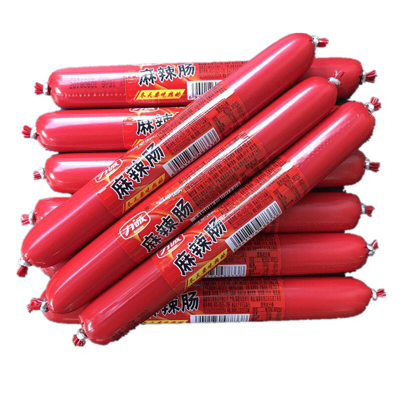 力诚40g条装即食泡椒火腿肠