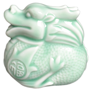 十二生肖陶瓷摆件属相鼠牛虎兔龙蛇马羊猴鸡狗猪可爱吉祥物瓷器小