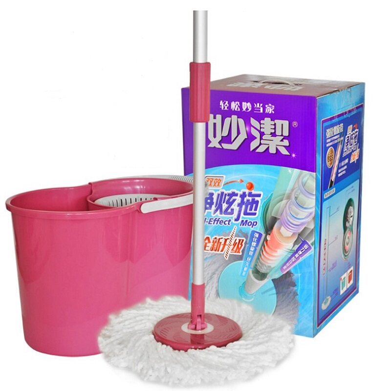 妙洁1代拖把桶手压蓝含清洗槽篮