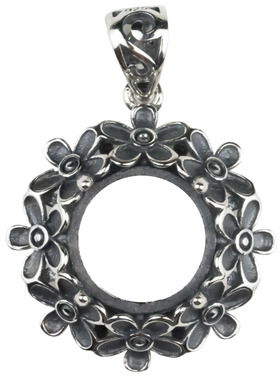 南红唯美风镶嵌琥珀蜜蜡空托