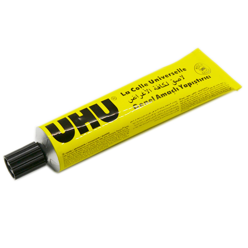 uhu胶水德国进口 UHU模型胶万能胶透明胶强力胶布艺胶补鞋胶125ml
