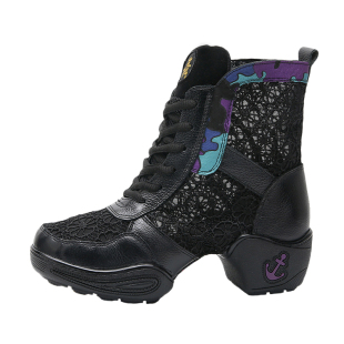 意中飞舞蹈鞋女软底古典舞外穿时尚跳舞鞋新款广场爵士水兵舞靴子