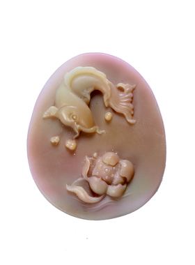 天然盐源玛瑙七彩吊坠项链