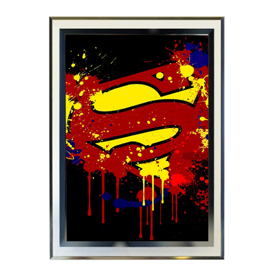 漫画英雄超人水晶相框包邮