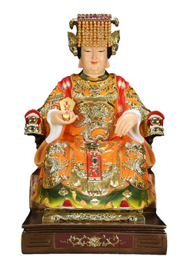 湄洲妈祖娘娘摆件七彩树脂妈祖像