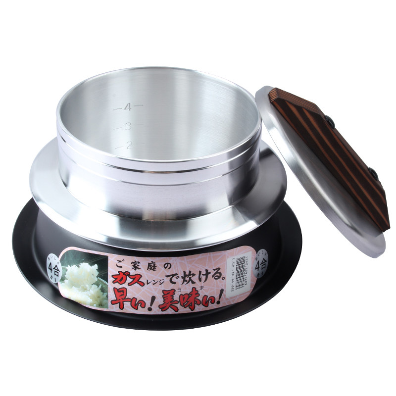 五福源仕日本原装进口铝陶直火炊蒸锅/蒸桶