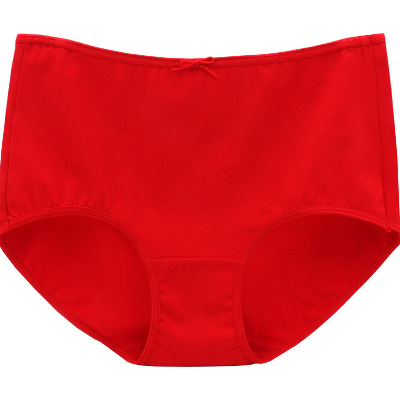 蝶安芬内裤女本命年大红婚庆用吉祥女士内裤中腰平角性感柔软礼盒