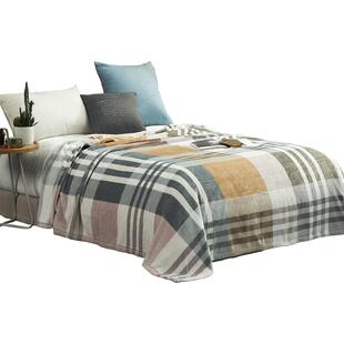 盛宇家纺冬季巴莫绒毛毯加厚保暖床单宿舍单人午睡毯子爱登堡格致